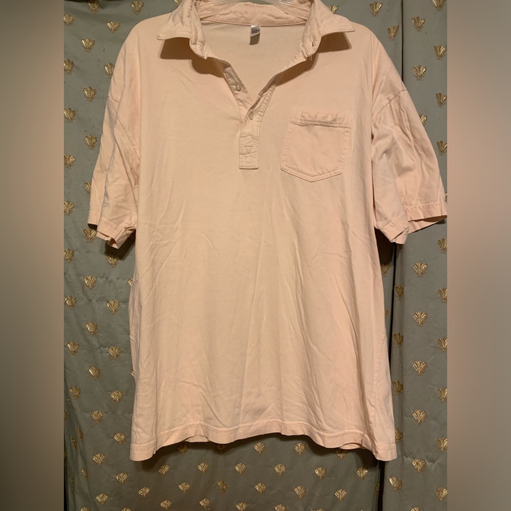 Preloved American Apparel Men’s Partial Button Up Shirt XL